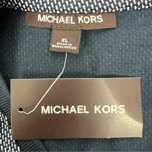 Michael Kors Men’s Pullover Polo  Shirt Sz XL Multi Color Short Sleeve NWT - Picture 7 of 10